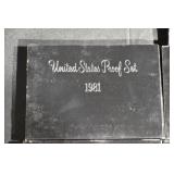 United States Proof Set 1980-1982 in Original Black Presentation Boxes Lot Of 10