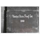 United States Proof Set 1980-1982 in Original Black Presentation Boxes Lot Of 10