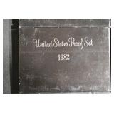 United States Proof Set 1980-1982 in Original Black Presentation Boxes Lot Of 10
