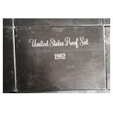 United States Proof Set 1980-1982 in Original Black Presentation Boxes Lot Of 10