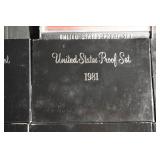 United States Proof Set 1980-1982 in Original Black Presentation Boxes Lot Of 10