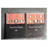 United States Proof Set - 1980 & 1982 (2 Boxes)