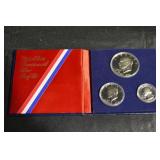 US Mint Bicentennial Silver Proof Set 1776-1976 - 3-Coin, 40% Silver