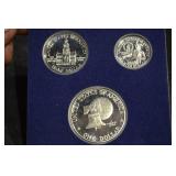 US Mint Bicentennial Silver Proof Set 1776-1976 - 3-Coin, 40% Silver