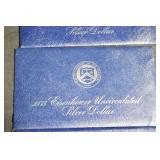 US Mint 1973 Eisenhower Uncirculated Silver Dollar (40% Silver) - 4-Pack