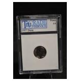 1957 Roosevelt Dime Proof 64 - TruTrade Service Slab