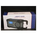 Liberty Band Tactical Solar Radio - NOAA Weather AM/FM/SW, USB Charging