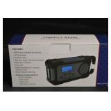 Liberty Band Tactical Solar Radio - NOAA Weather AM/FM/SW, USB Charging