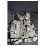 GMG Plate Carrier Vest with MOLLE Pouches - Digital Camouflage Tactical Gear