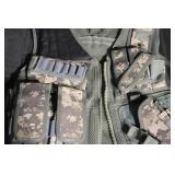 GMG Plate Carrier Vest with MOLLE Pouches - Digital Camouflage Tactical Gear
