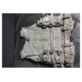 GMG Plate Carrier Vest with MOLLE Pouches - Digital Camouflage Tactical Gear