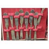 I. Rogers Bros Silver Plate Flatware Set in Red Velvet Case