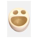 Piper & Home |  4-Piece Mosaic Pattern Ceramic Bath Set White with gold highlights