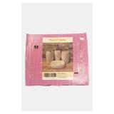 Piper & Home |  4-Piece Mosaic Pattern Ceramic Bath Set White with gold highlights