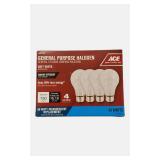 Seven packages of general-purpose halogen bulbs, with four bulbs per pack.