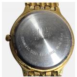 Bill Blass Gold -Tone Quartz Wristwatch