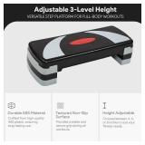 Balance From Aerobic Exercise Step Platform, Home & Gym Workout Stepper,