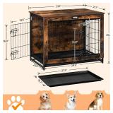 HOOBRO |  Dog Crate Furniture is a 32.5" indoor kennel for medium and small dogs.