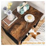 HOOBRO |  Dog Crate Furniture is a 32.5" indoor kennel for medium and small dogs.