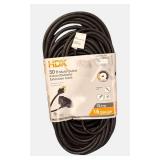 HDX | 50 ft. 16/3 Light Duty Indoor/Outdoor Extension Cord with Multiple Outlet Triple Tap End