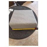 Brentwood Home Triangle Pillow Wedge - Cooling Memory Foam Top, Light Grey