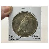 1922 DDO Peace Silver Dollar