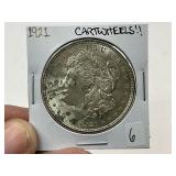 1921 Morgan Silver Dollar