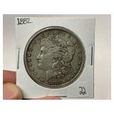 1882 Morgan Silver Dollar