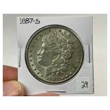 1887-S Morgan Silver Dollar