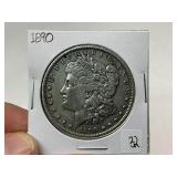 1890 Morgan Silver Dollar