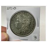1891-O Morgan Silver Dollar