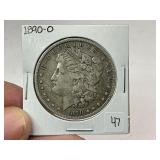 1890-O Morgan Silver Dollar