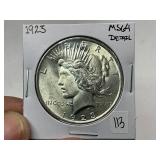 1923 Peace Silver Dollar