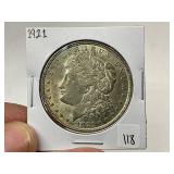 1921 Morgan Silver Dollar