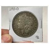 1890-O Morgan Silver Dollar