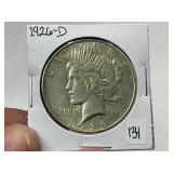 1926-D Peace Silver Dollar