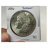 1886 Morgan Silver Dollar