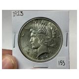 1923 Peace Silver Dollar
