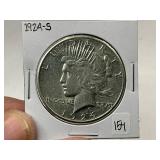 1924-S Peace Silver Dollar