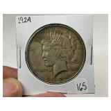 1924 Peace Silver Dollar
