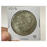 1921-S Morgan Silver Dollar