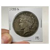 1935-S Peace Silver Dollar
