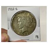 1922-S Peace Silver Dollar