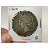 1922-S Peace Silver Dollar
