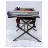 RIDGID R4518 15 Amp 10 in. Portable Corded Jobsite Table Saw with Folding Stand
