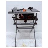 RIDGID R4518 15 Amp 10 in. Portable Corded Jobsite Table Saw with Folding Stand