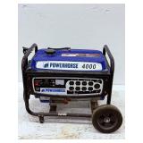 Powerhorse 4000 Watt Portable Gas Generator – 3100 Rated Watts, Low Oil Shutdown, Wheel Kit Included