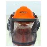 GENUINE STIHL Woodcutter Forestry Helmet System | Integrated Ear Muffs & Mesh Visor