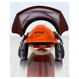 GENUINE STIHL Woodcutter Forestry Helmet System | Integrated Ear Muffs & Mesh Visor