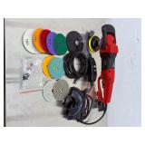 VEVOR wet polisher grinder kit, a robust tool perfect for professional use or DIY projects involving stone, concrete, marble, or granite polishing